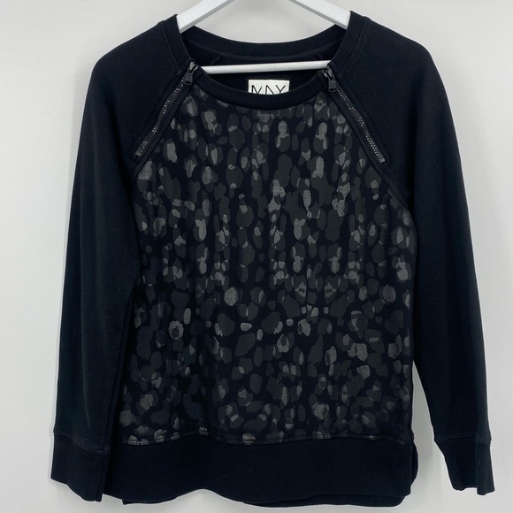 Marc New York Performance Sheer Cheetah Sweater S - Picture 1 of 7
